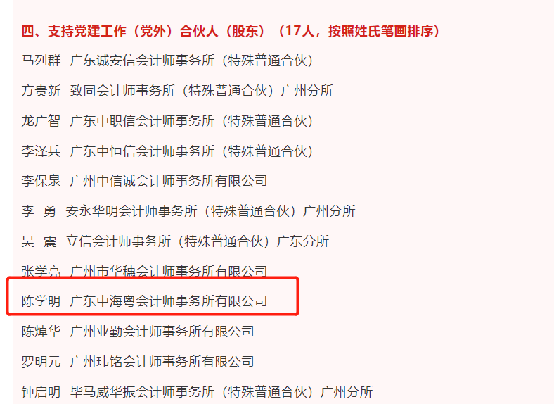 喜報丨廣東中海粵會計師事務所黨總支和(hé)一批先進個(gè)人(rén)榮獲“先進黨組織”、“優秀個(gè)人(rén)”稱号